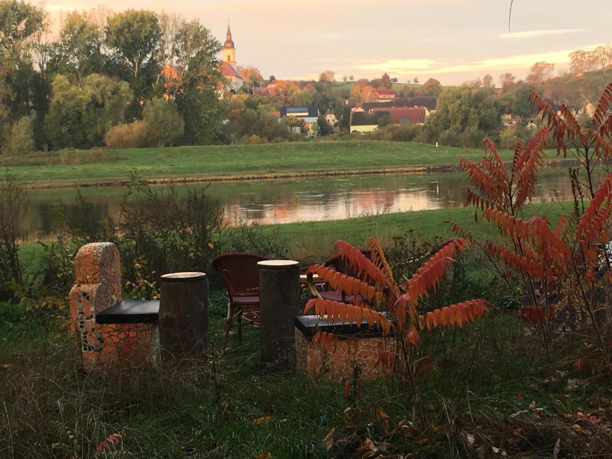 Pension Elbkiosk Kleinzadel Екстер'єр фото